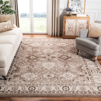 Safavieh Artisan Cunio 9 x 12 Ivory/Brown Indoor Floral/Botanical Oriental Area Rug Safavieh Artisan Cunio 9 x 12 Ivory/Brown Indoor Floral/Botanical Oriental Area Rug