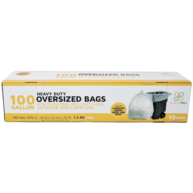 Heavy-Duty White Compact Trash Bags (5-Gallon) | PlasticMill 200 Bags/Case