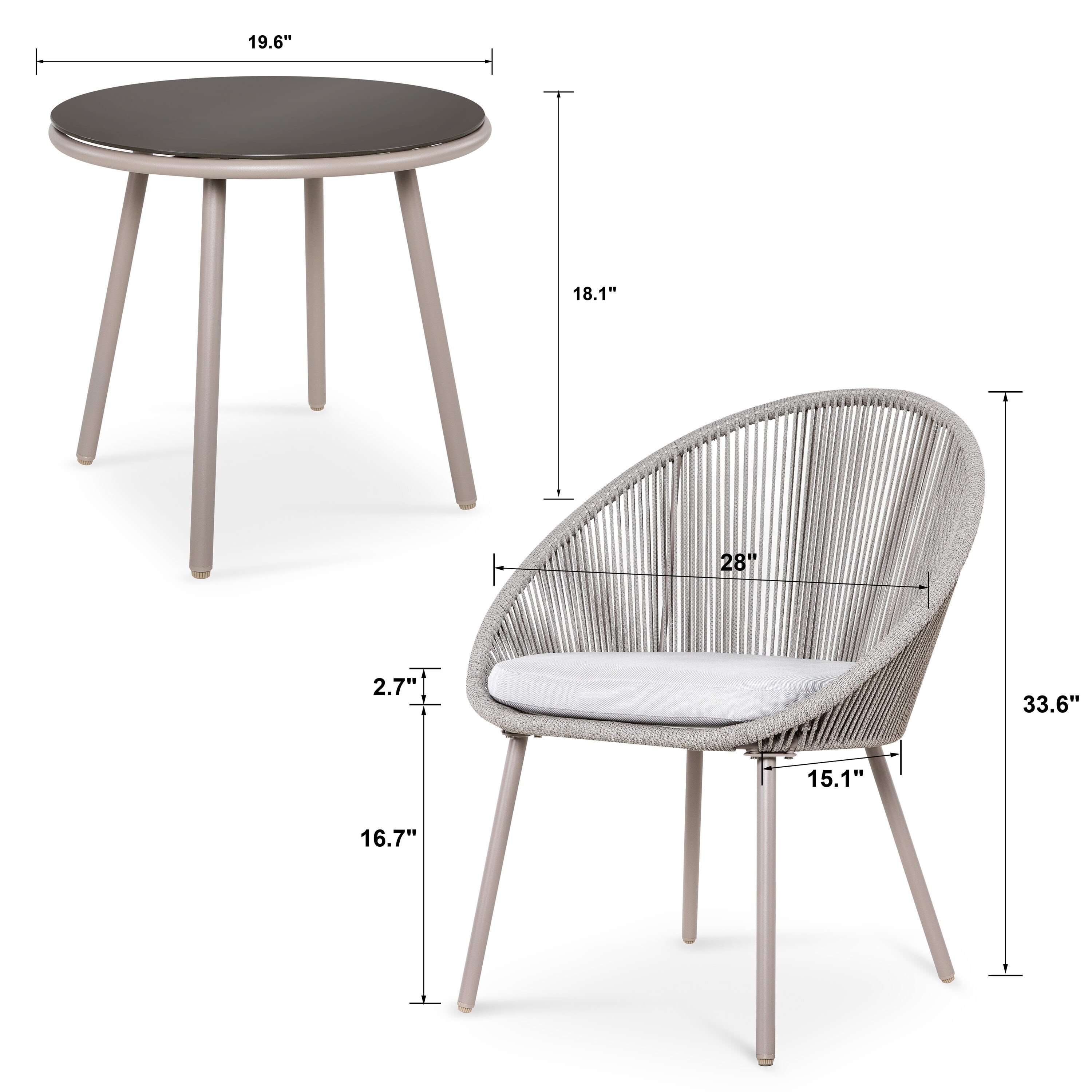 Nuu Garden SRD001-01 Patio-Conversation-Sets - View #7