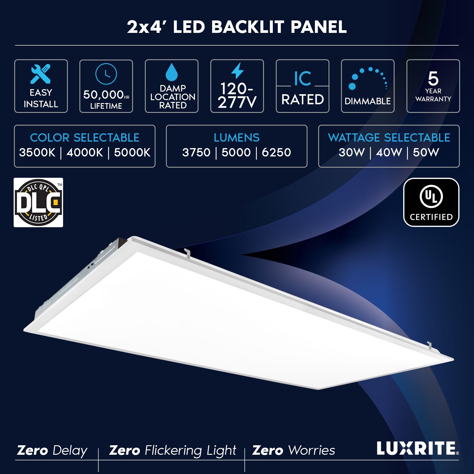 Luxrite LR24263-4PK Led-Panel-Lights - View #6