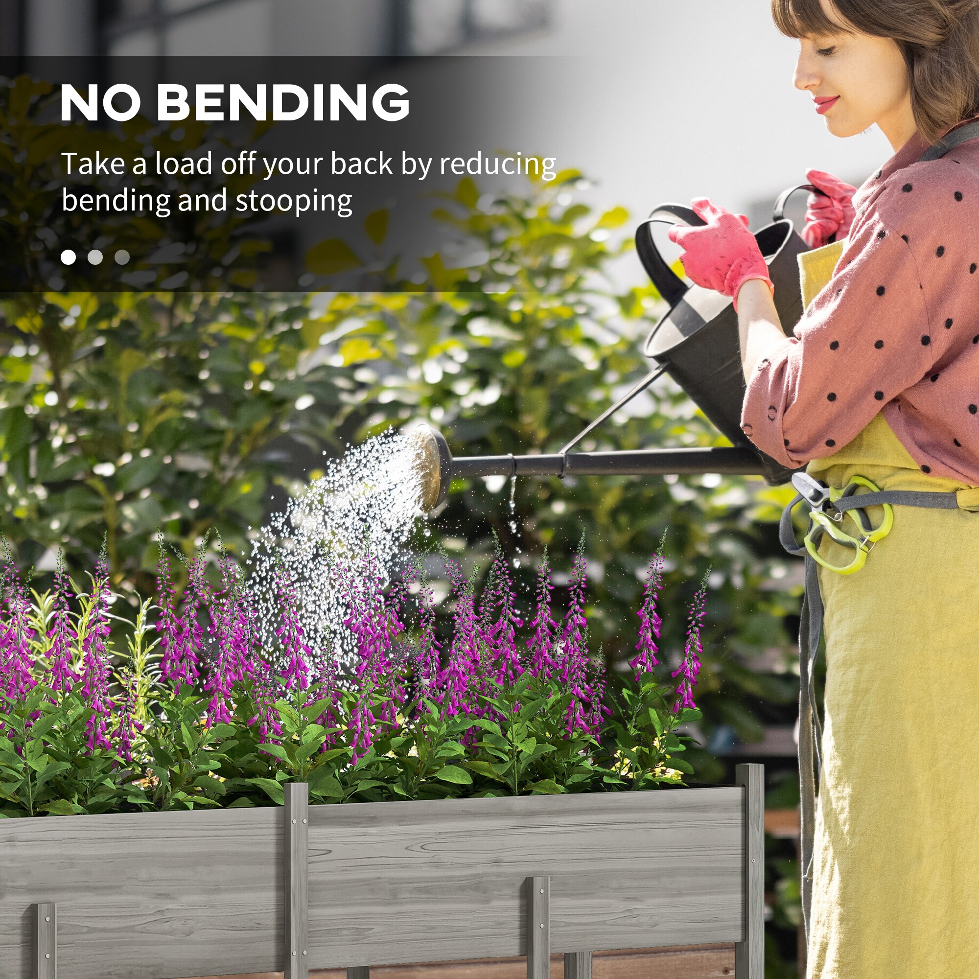 Outsunny 845-967V00GY Raised-Planter-Boxes - View #7