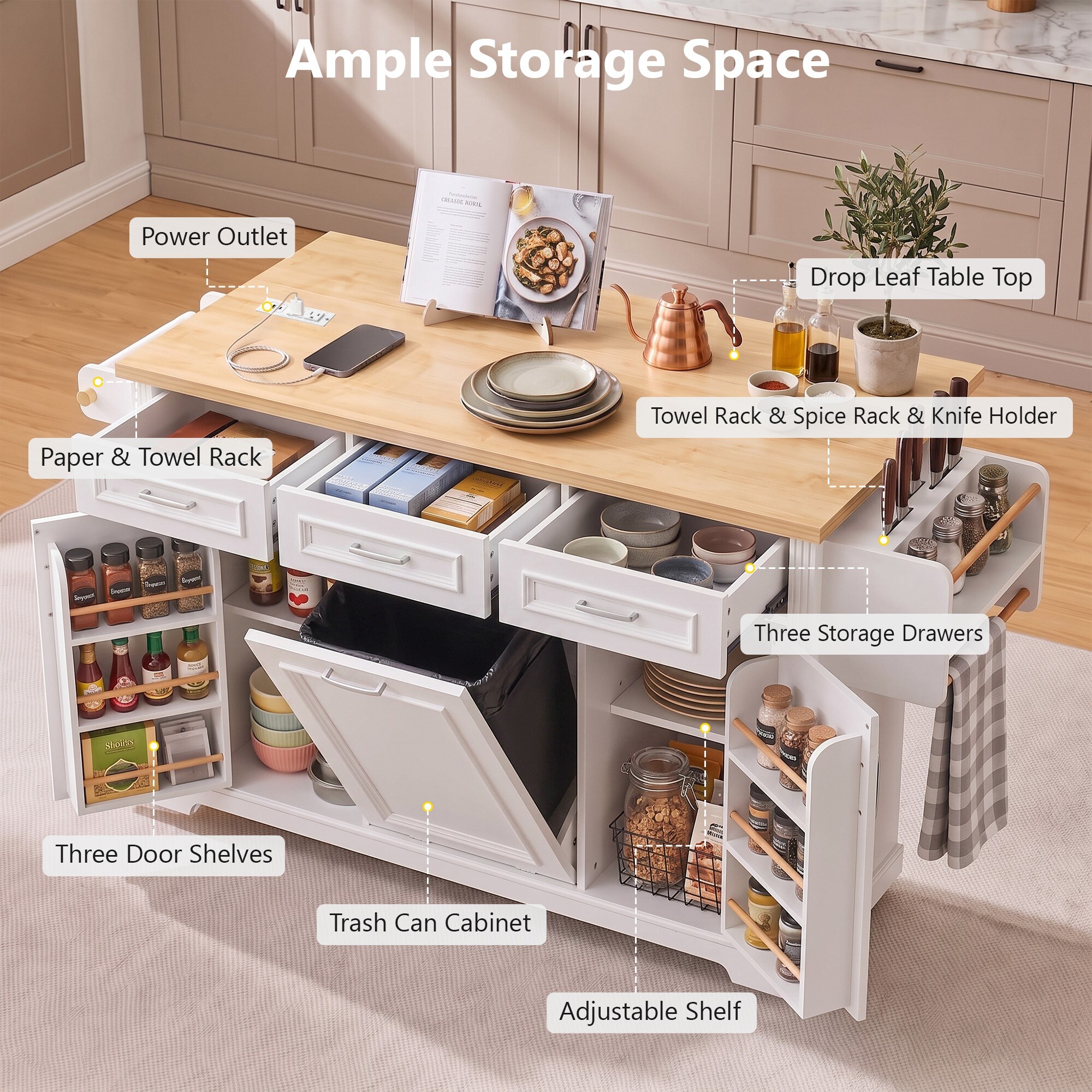 Homy Casa KI-297-XLY Kitchen-Furniture - View #4