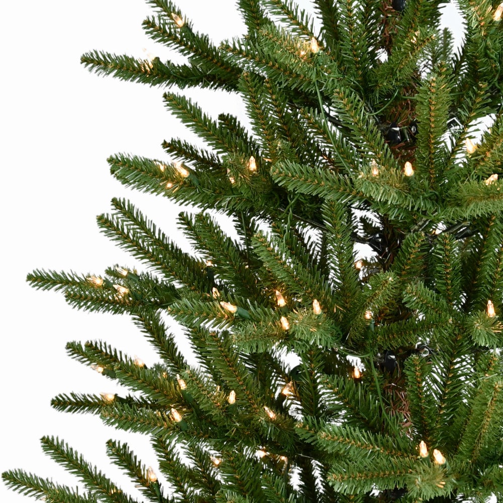 Puleo International 6 5 Ft Spruce Pre Lit Artificial Christmas Tree