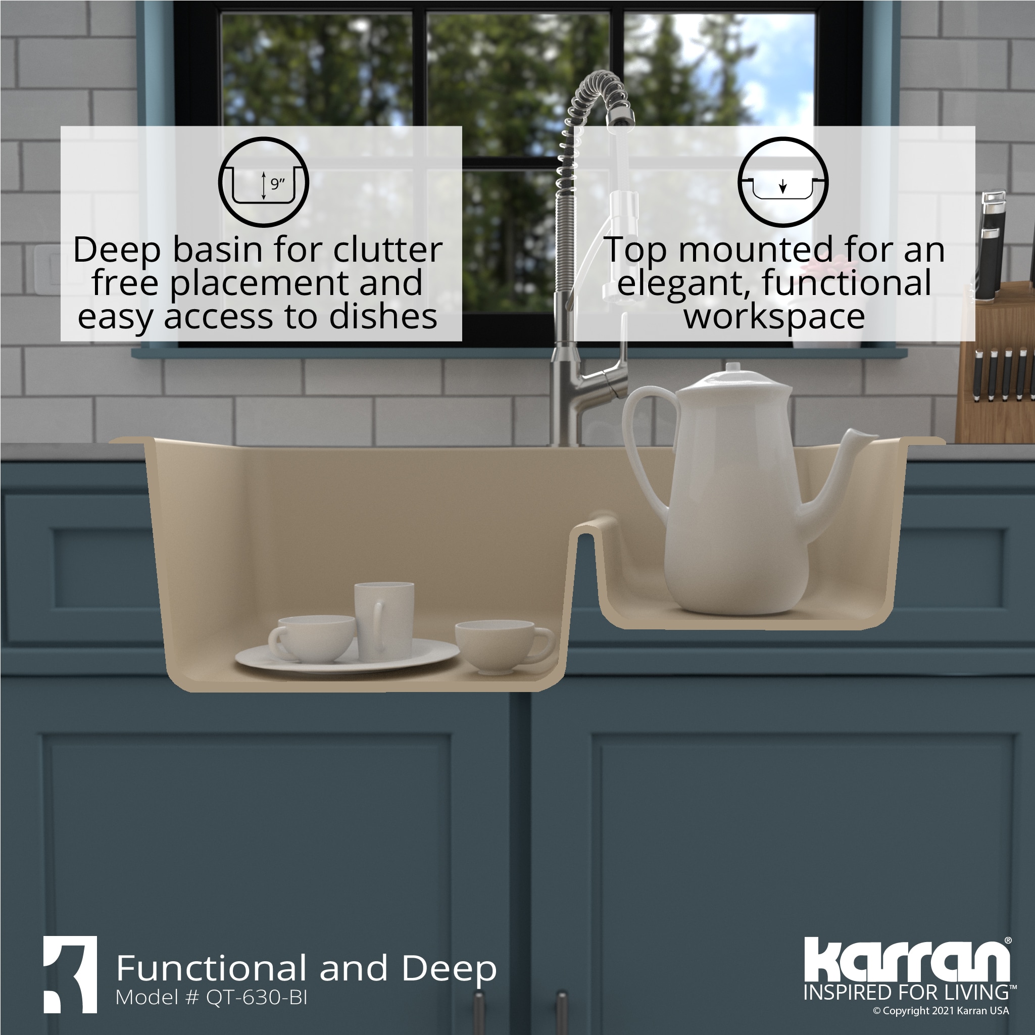 Karran QT-630-BI Kitchen-Sinks - View #9