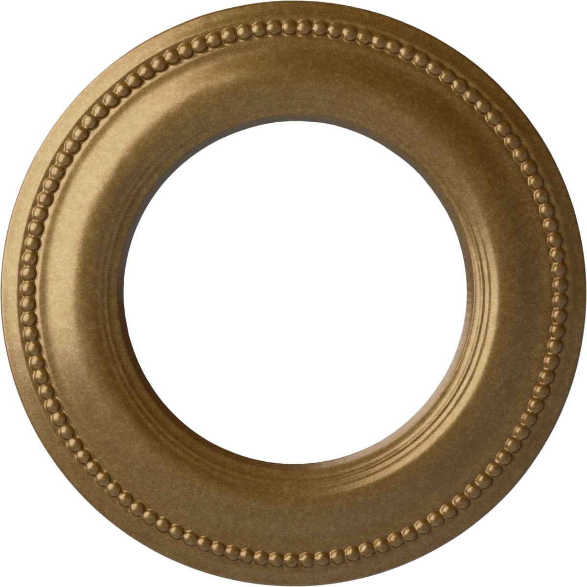 Ekena Millwork CM13BRPAS Bradford Classic 13-in W x 13-in L Painted Pale Gold Polyurethane Whole Ceiling Medallion