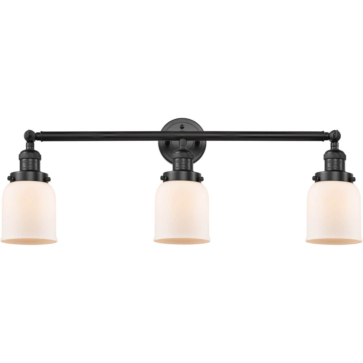 Innovations Lighting - 205-BK-G51-LED Franklin Restoration Small Bell Bathroom Vanity Light