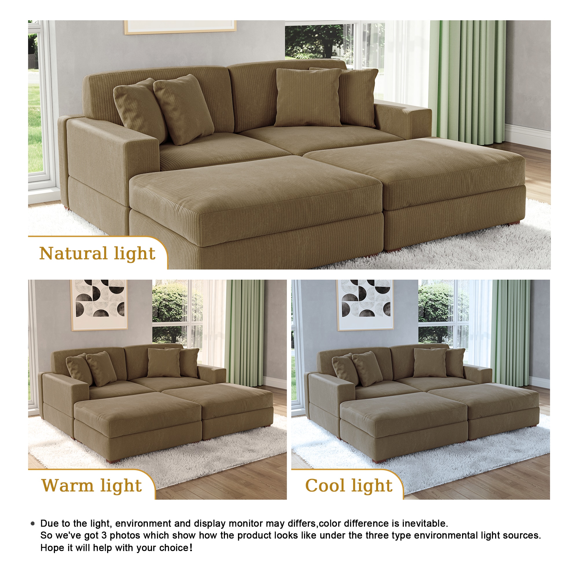 Dreamsidea CS7-CAM-L-R-OTX2 Sofas-Loveseats - View #6