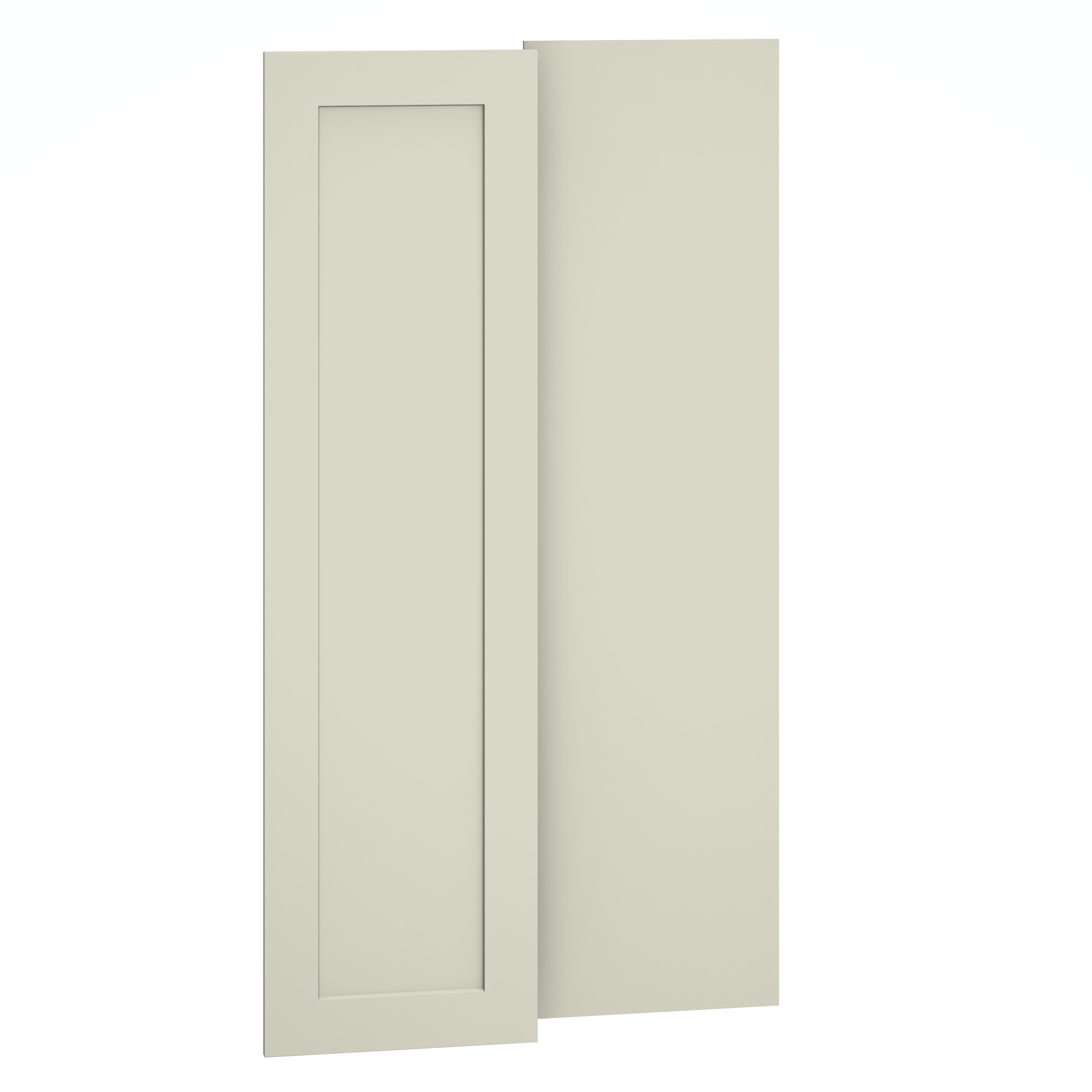 Diamond Express 61D-WED1242 Jamestown Cabinet End Panel 12-in W x 42-in H x 0.75 D Icy Avalanche Painted (Wall Cabinet Door Panel Kit)