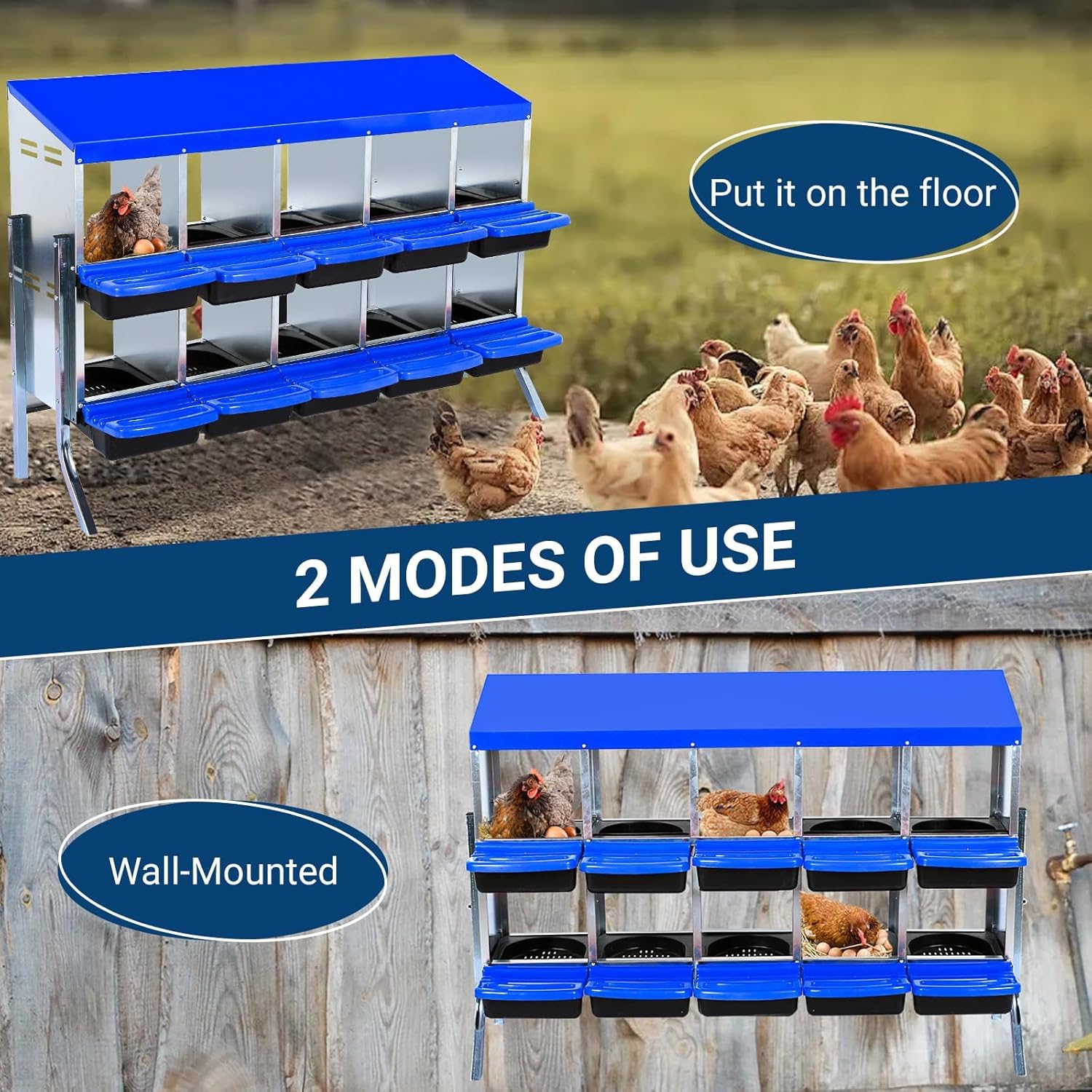 Qeetex GGL-PPG-33CXHCYG Chicken-Coops-Rabbit-Hutches - View #4