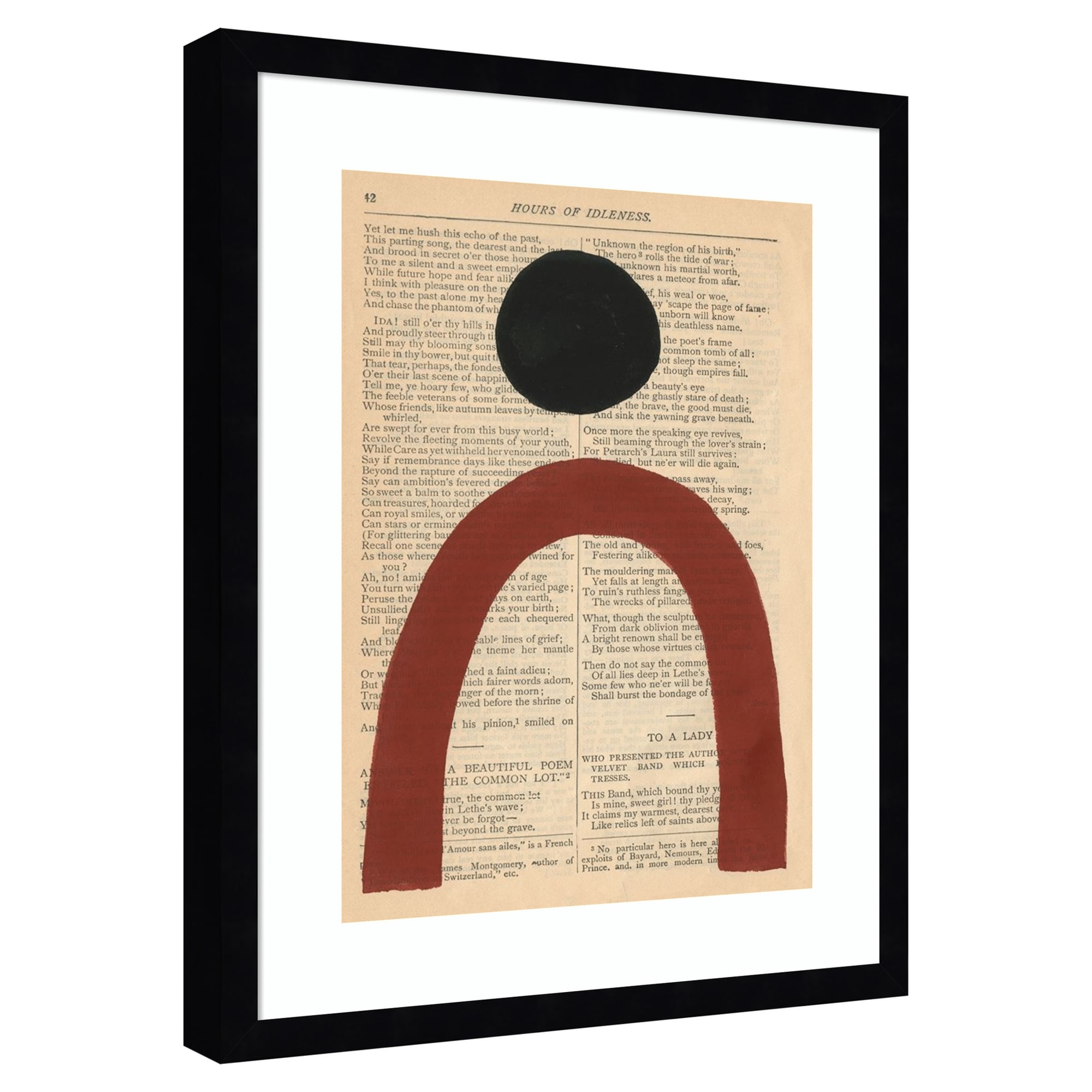Amanti Art -  Modern Prose VI by Renee W. Stramel Wood Framed Wall Art Print 17 in. W x 21 in. H