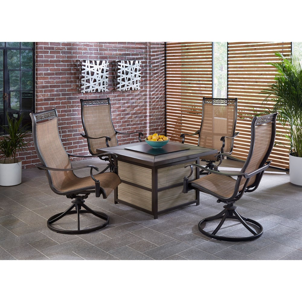 Hanover MON5PCSQSW4FP Patio-Conversation-Sets - View #11