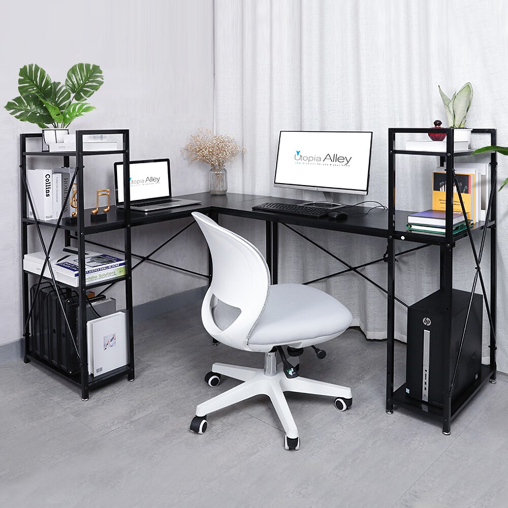 Hastings Home Hasting Home Desks 19.5-in Black Modern/Contemporary