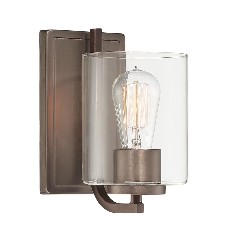Designers Fountain 93001-SCB Liam 7.125-in W 1 -Light Satin Bronze Wall Sconce