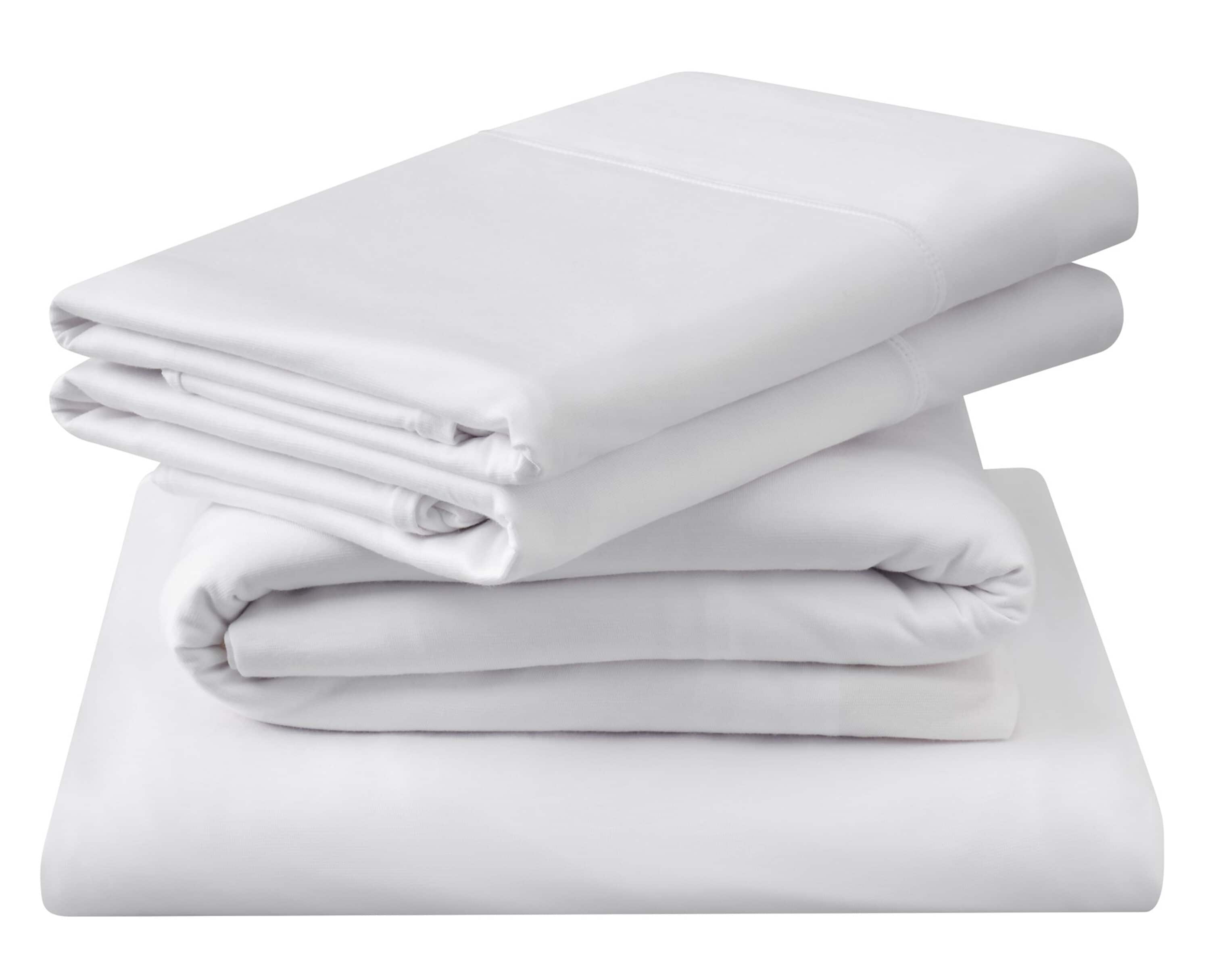 The Company Store Cotton Tencel Lyocell White Solid Bath Sheet