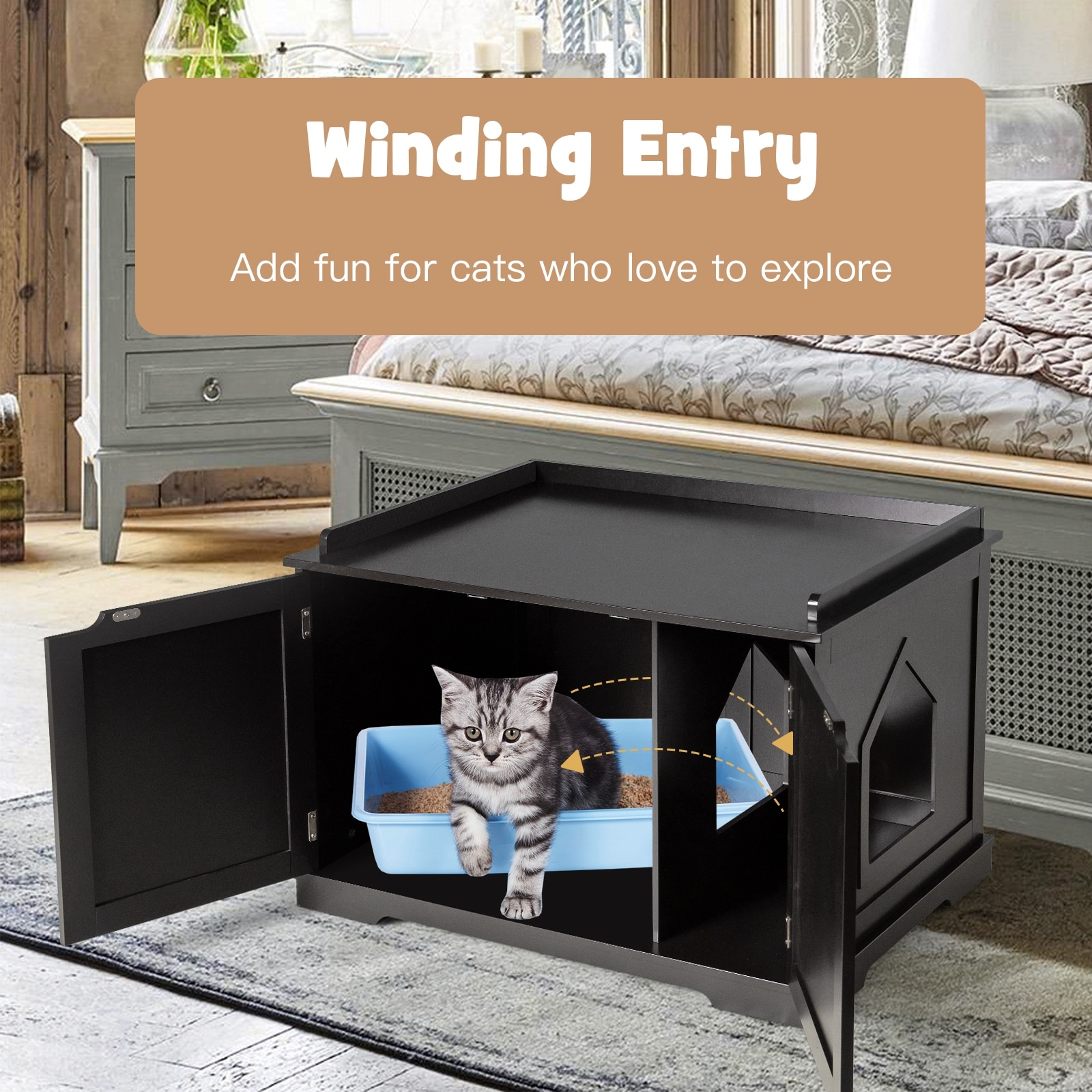 Forclover CJW-LB19BK Litter-Boxes - View #4