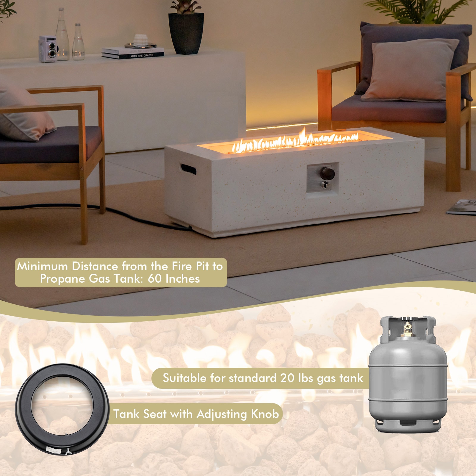  N108PWS51WH Outdoor-Gas-Firepits - View #2