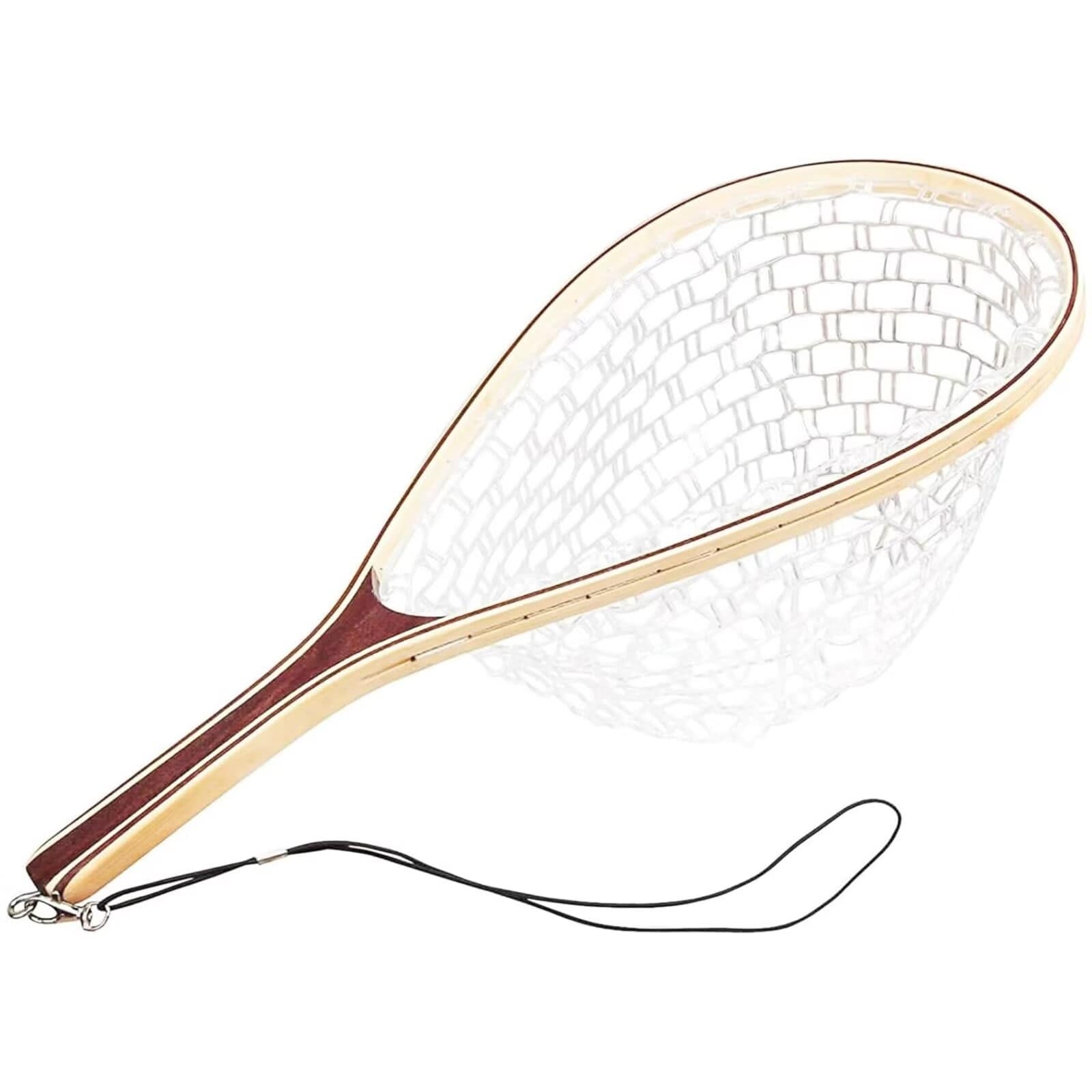 WhizMax Fishing Net for Trout Fly Fishing Net with Soft Rubber Mesh Wooden Handle Fishing Net for Freshwater and Saltwater Fishing Catch and Release Gift for Anglers and Fly Fishing Enthusiasts #JXNAG-POU-0AFXCRAF