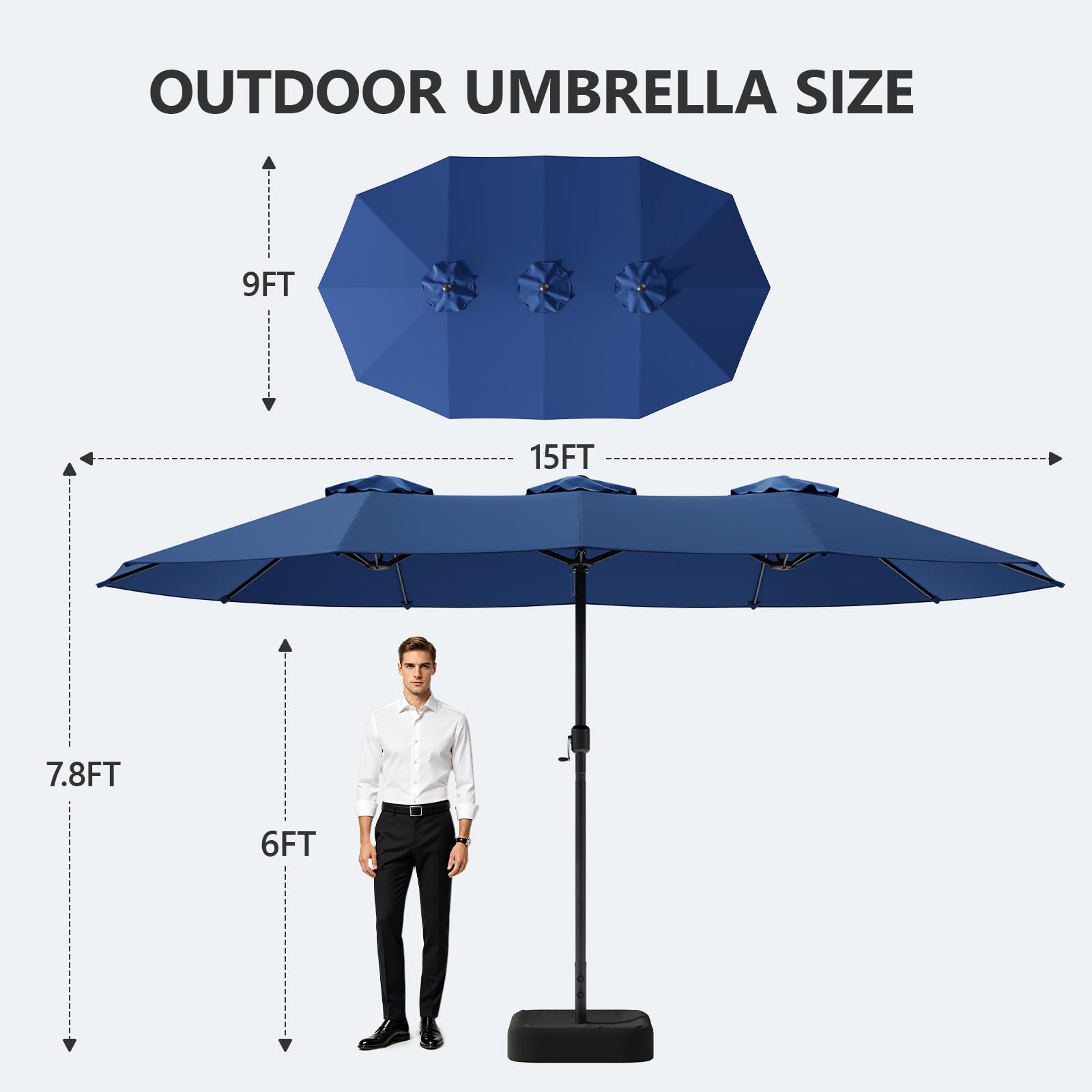 PatioEasy BSSUS15FTBL1 Umbrellas-2 - View #3