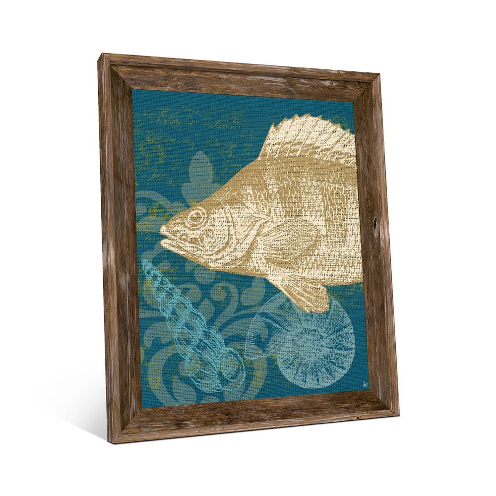 Creative Gallery RBH000448FRA11X14BW Brown Wood Framed 17-in H x 13-in W Coastal Print on Canvas