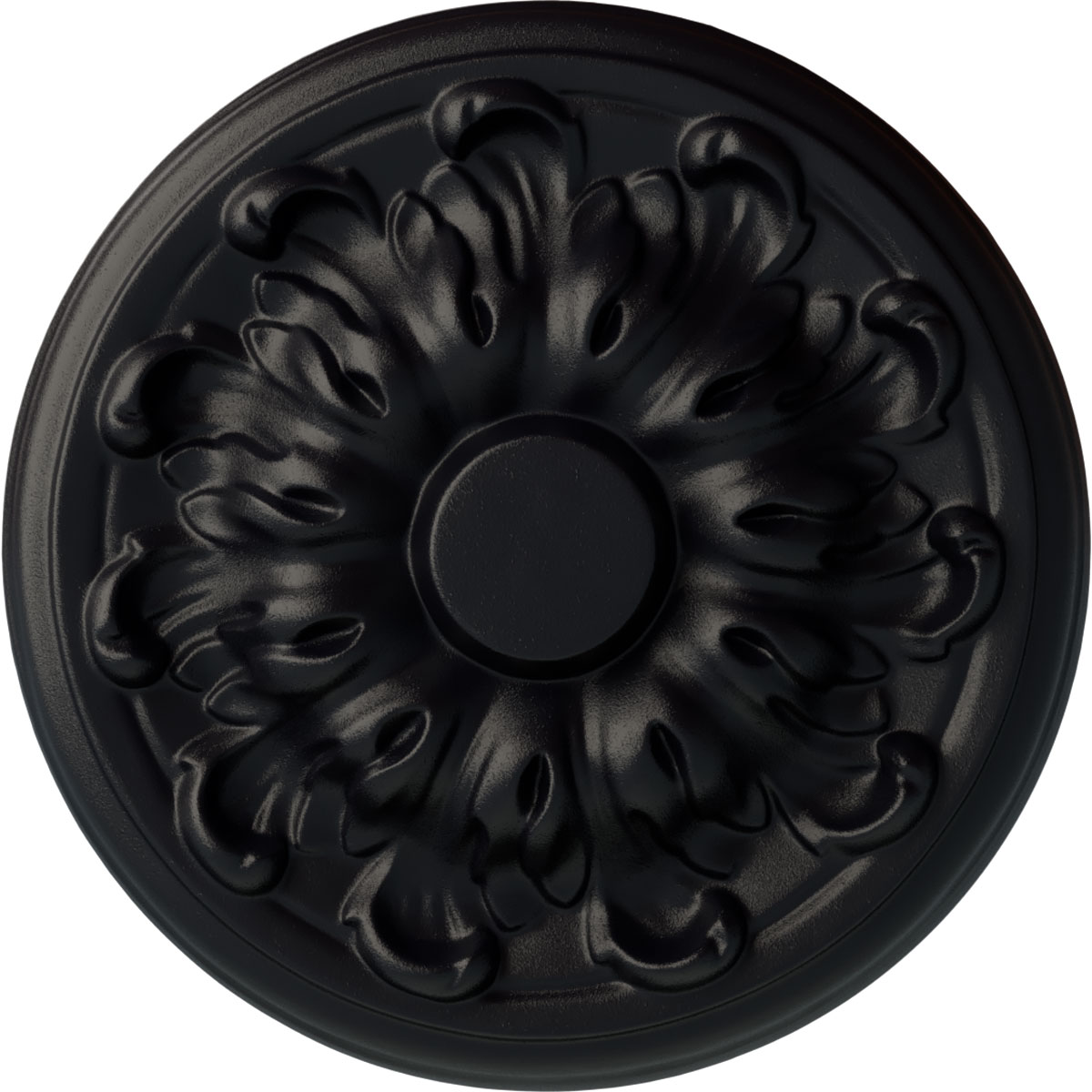 Ekena Millwork CM08MUSGS Millin 7.875-in W x 7.875-in L Painted Steel Gray Polyurethane Whole Ceiling Medallion