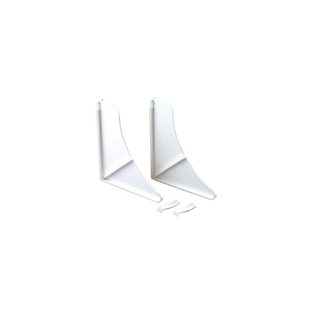  ZX9TRVAL11776 76814WH 2 Pack White Shower Splashguard