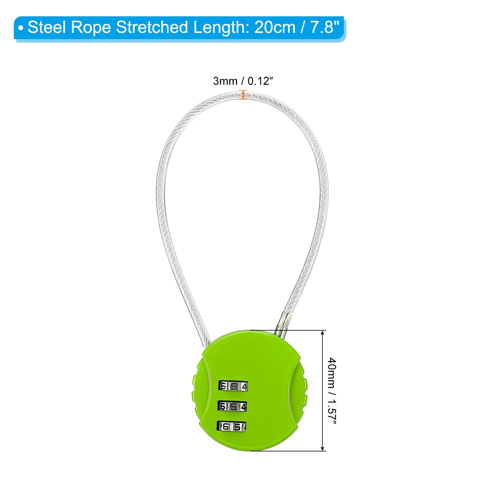 PATIKIL S25072801UX0625 Cable-Locks - View #2