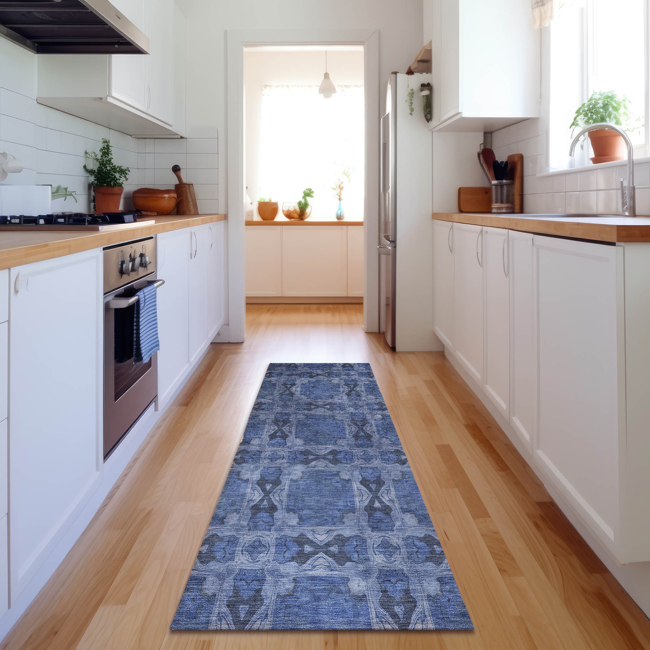 Addison Rugs AMF551TE9X12 Mayfield AMF551TE 9 x 12 (ft) Loomed Polyester Teal Rectangular Indoor Geometric Machine washable Area rug