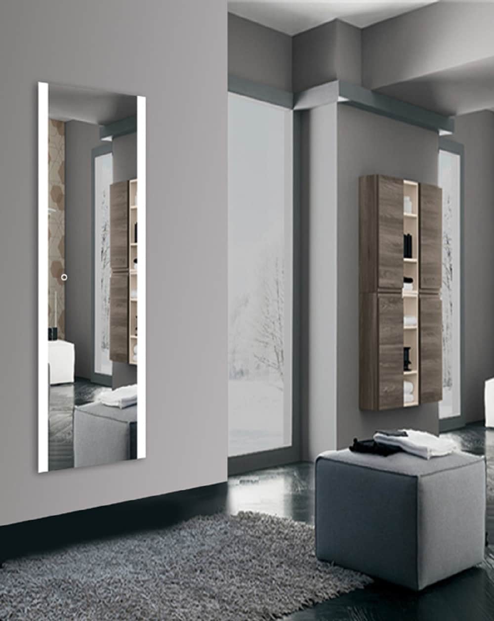 lighted IMPRESSIONS LI9575 Framed-Bath-Mirrors - View #4
