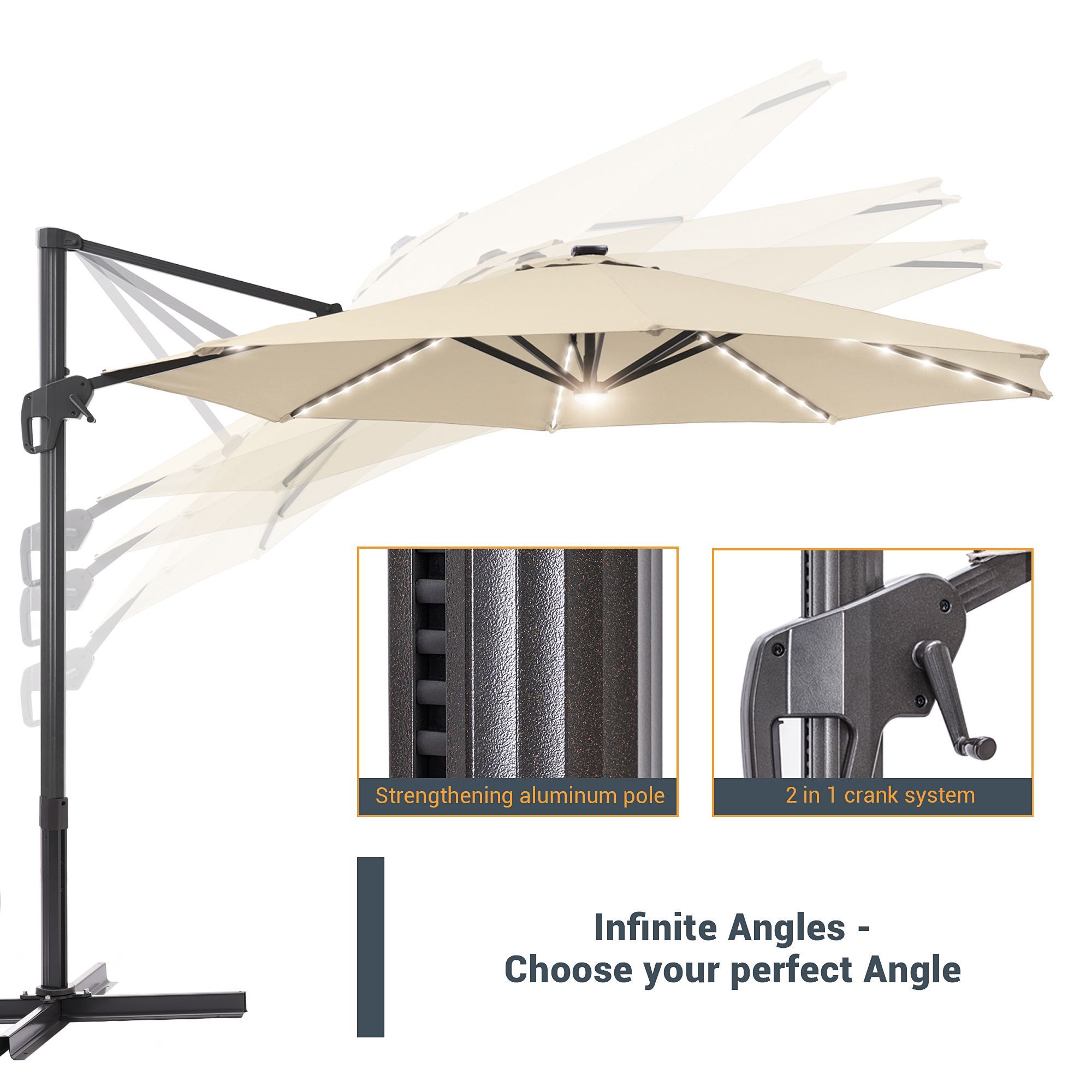 Sonkuki SD-132BG-LED Umbrellas-2 - View #5