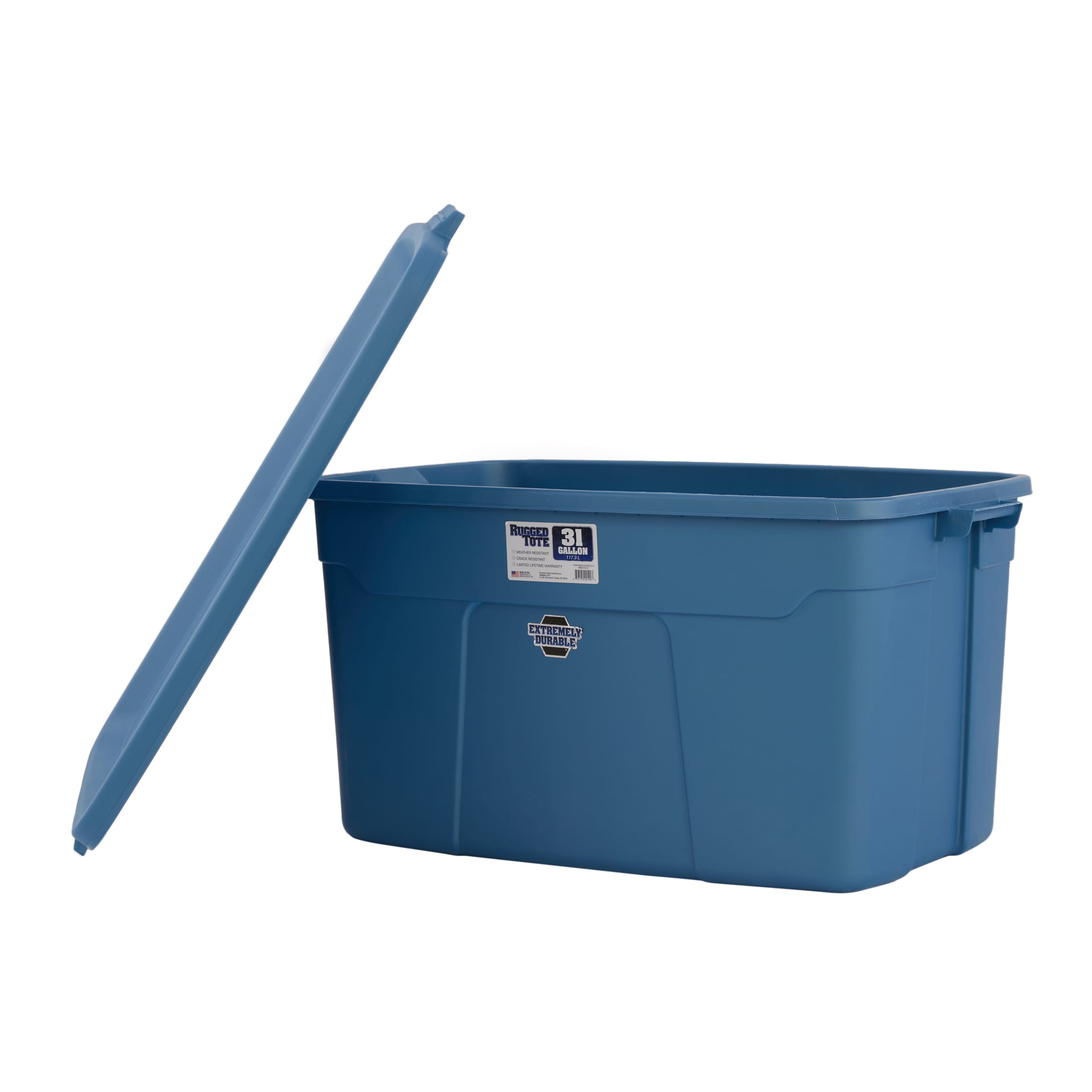 NEW Sterilite 19451006 35 Gallon Storage Tote Box W/Latching Container Lid-  Blue 