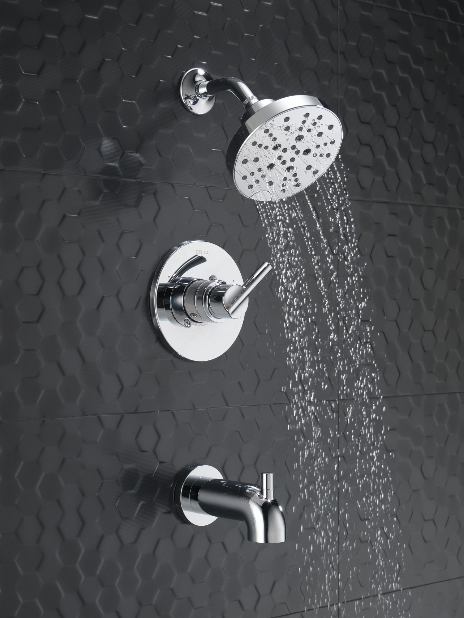 Delta Nicoli Chrome 1-handle Bathtub and Shower Faucet Valve Included ...