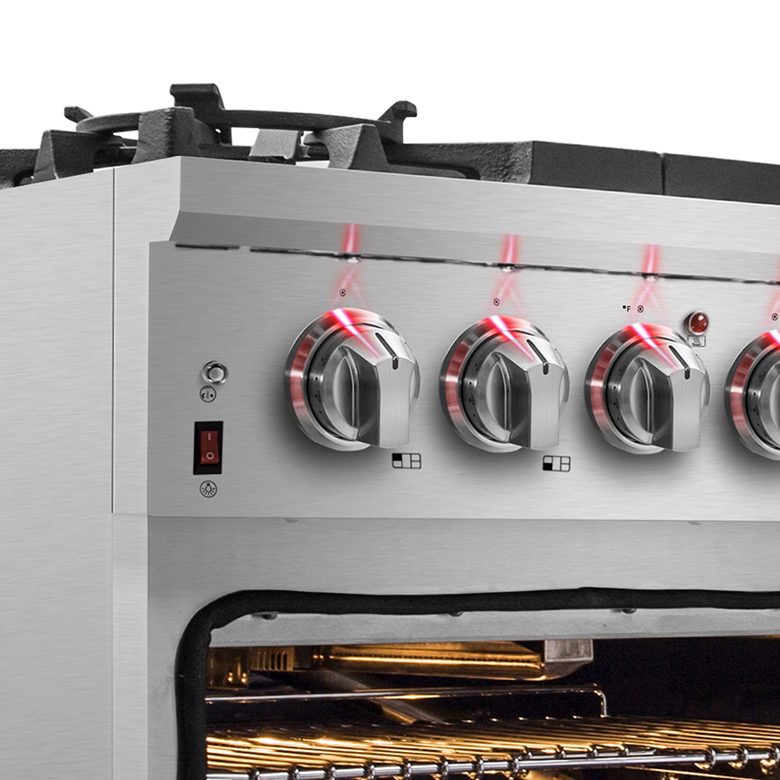 Massimo 48-inch Stainless Steel Dual Fuel Range with Griddle