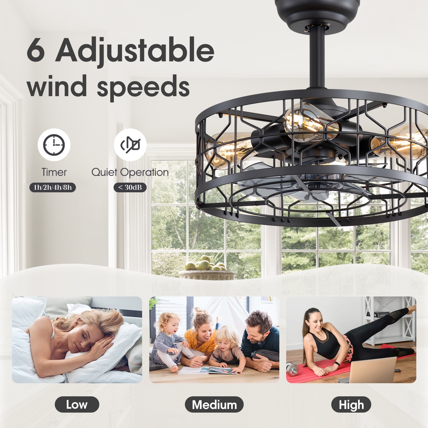 Breezary 35067-BK Ceiling-Fans - View #7