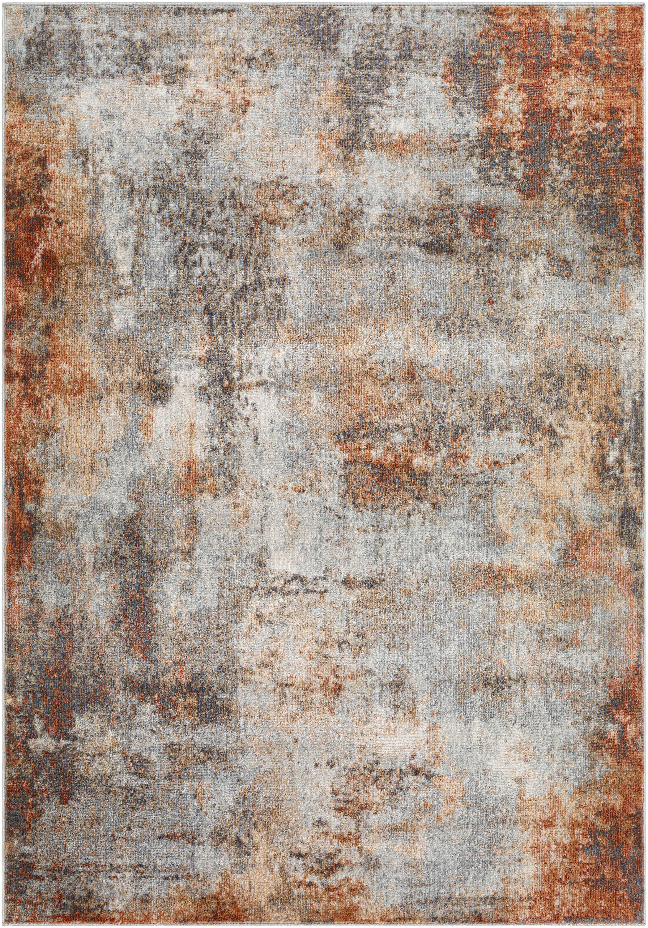 Artistic Weavers BBO2307-71010 Bilbao 8 X 10 Burnt Orange Indoor Abstract Mid-century Modern Area Rug