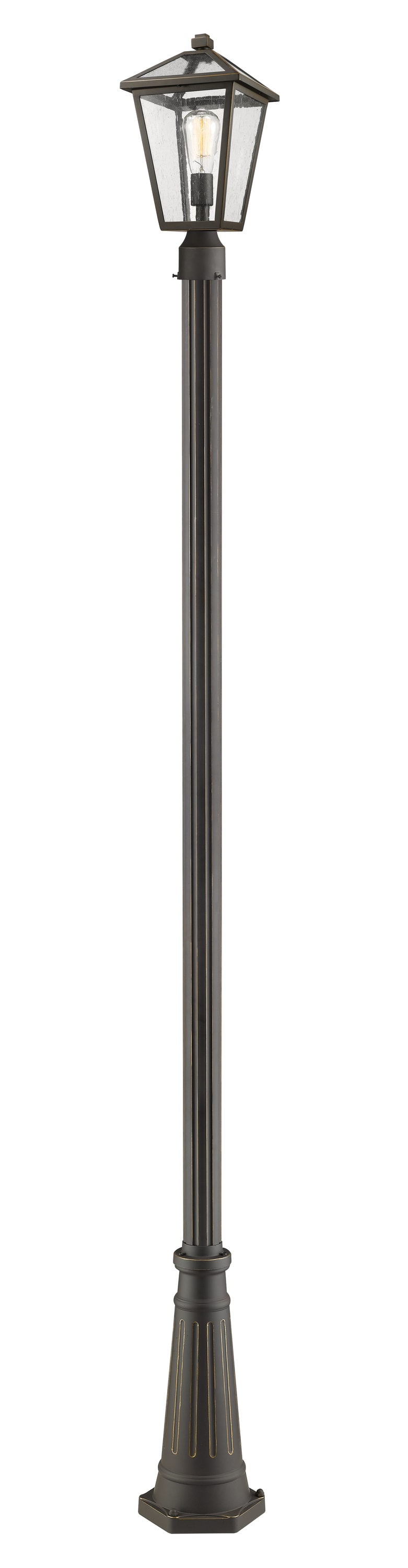 Z-Lite 579PHMR-519P-ORB Talbot 110.25-in Rubbed Bronze Transitional Outdoor Light Post Lantern
