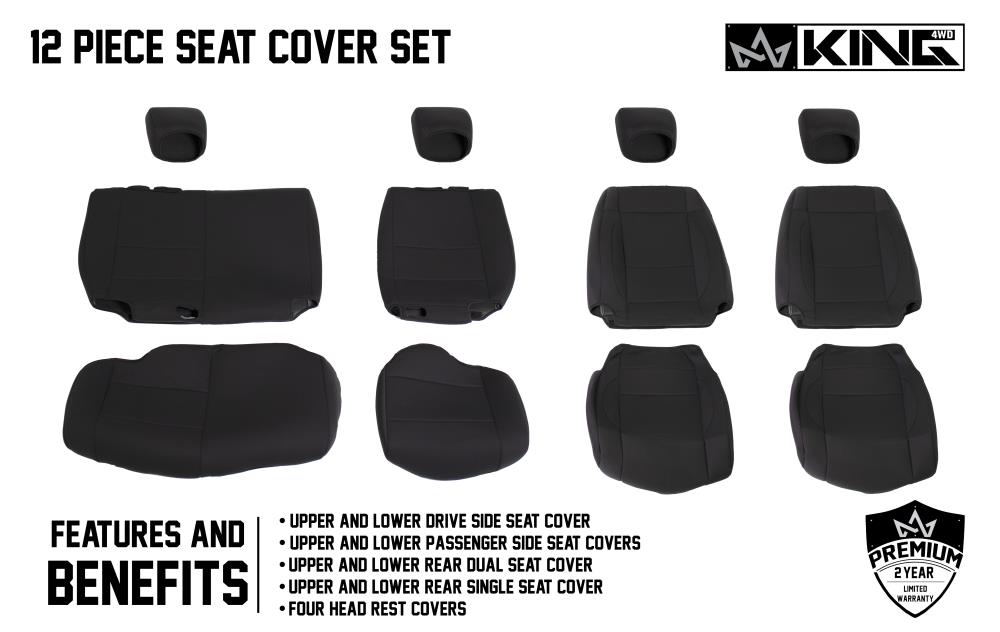 King 4WD 11010201 Car-Seat-Covers - View #4