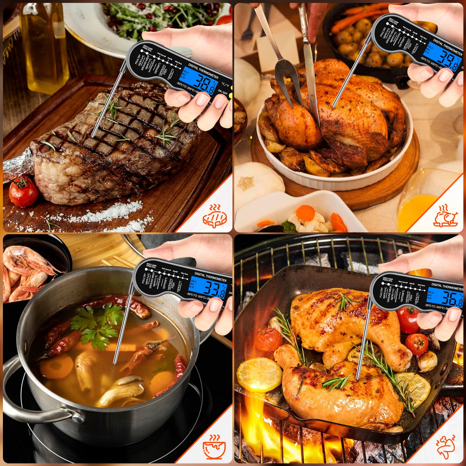 KIWDZFU LKI0824A0344 Meat-Thermometers - View #3