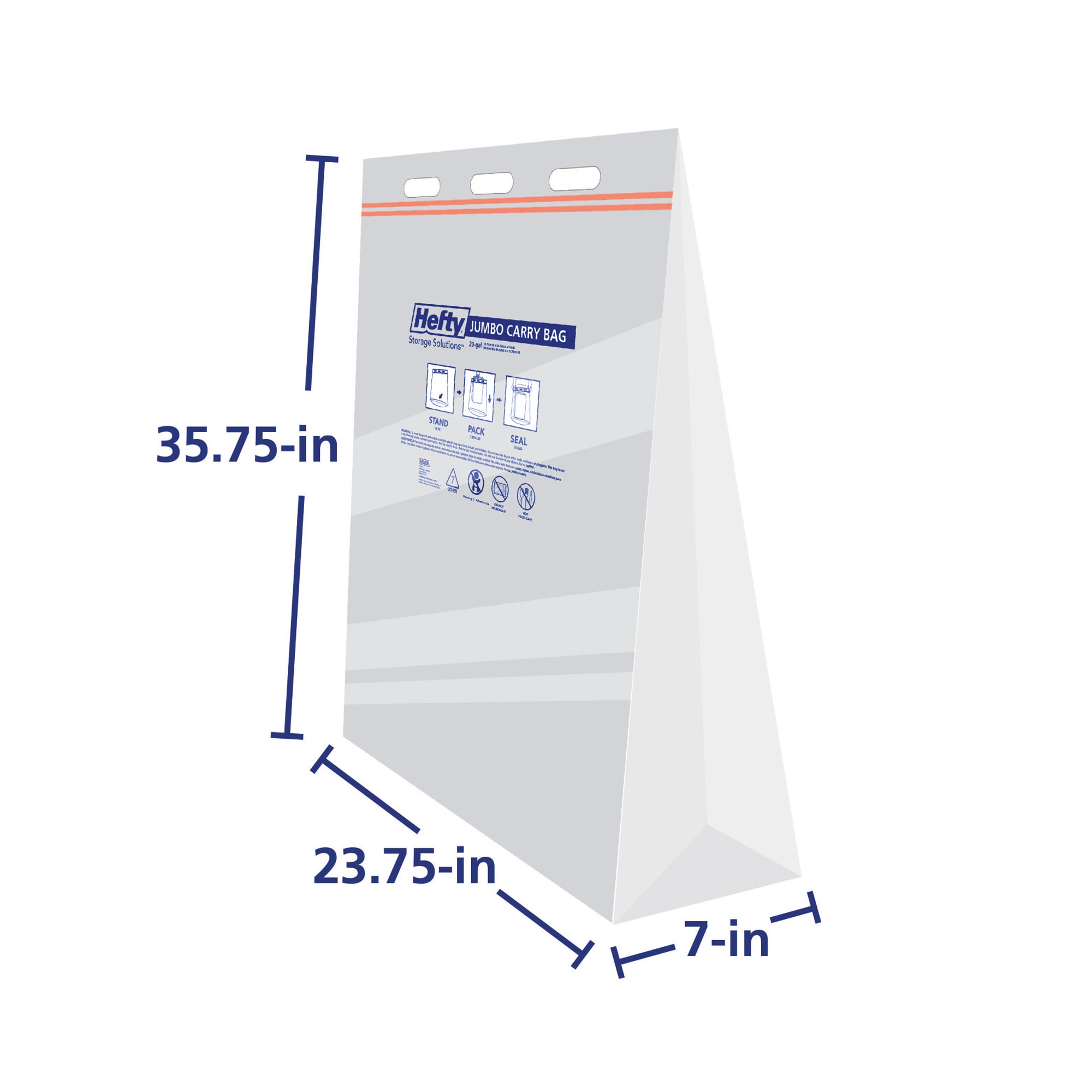 Hefty 7089HFT-463-6 Plastic-Storage-Bags - View #5