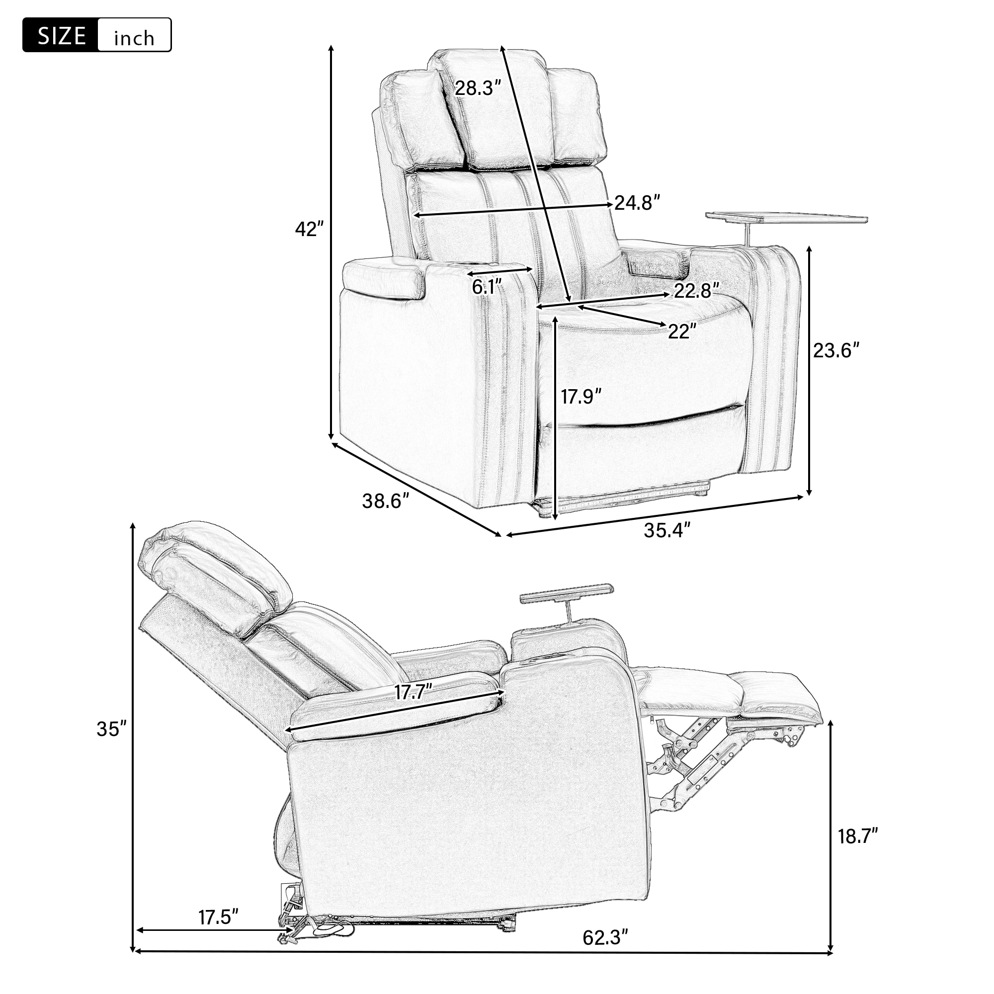 LOVMOR SF-WO-N719S001290E recliners - View #2