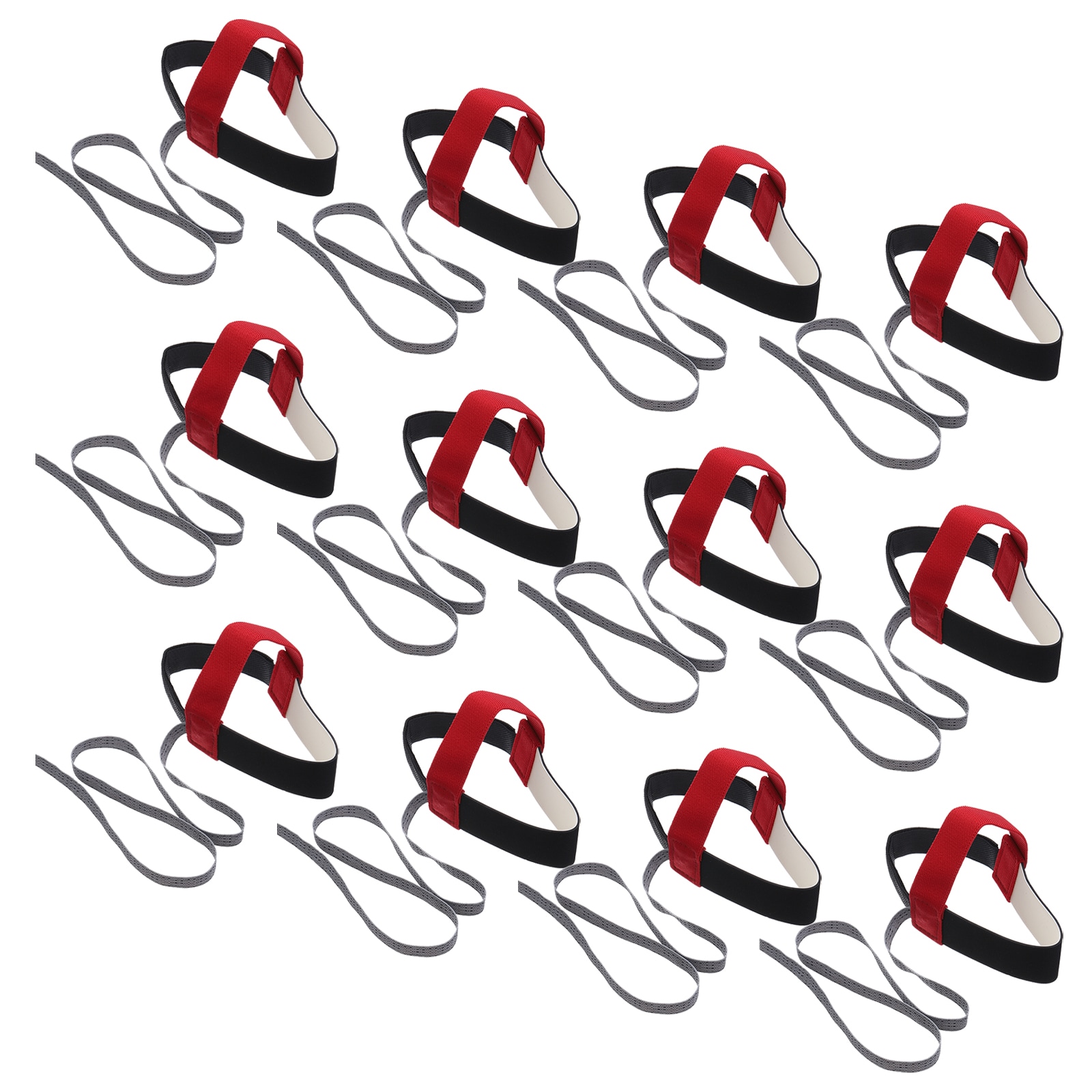 Unique Bargains 12pcs ESD Anti Static Foot Heel Straps Anti Static Wrist Strap Band Adjustable for Grounding Removing Static Black Red #S26020200UX6266