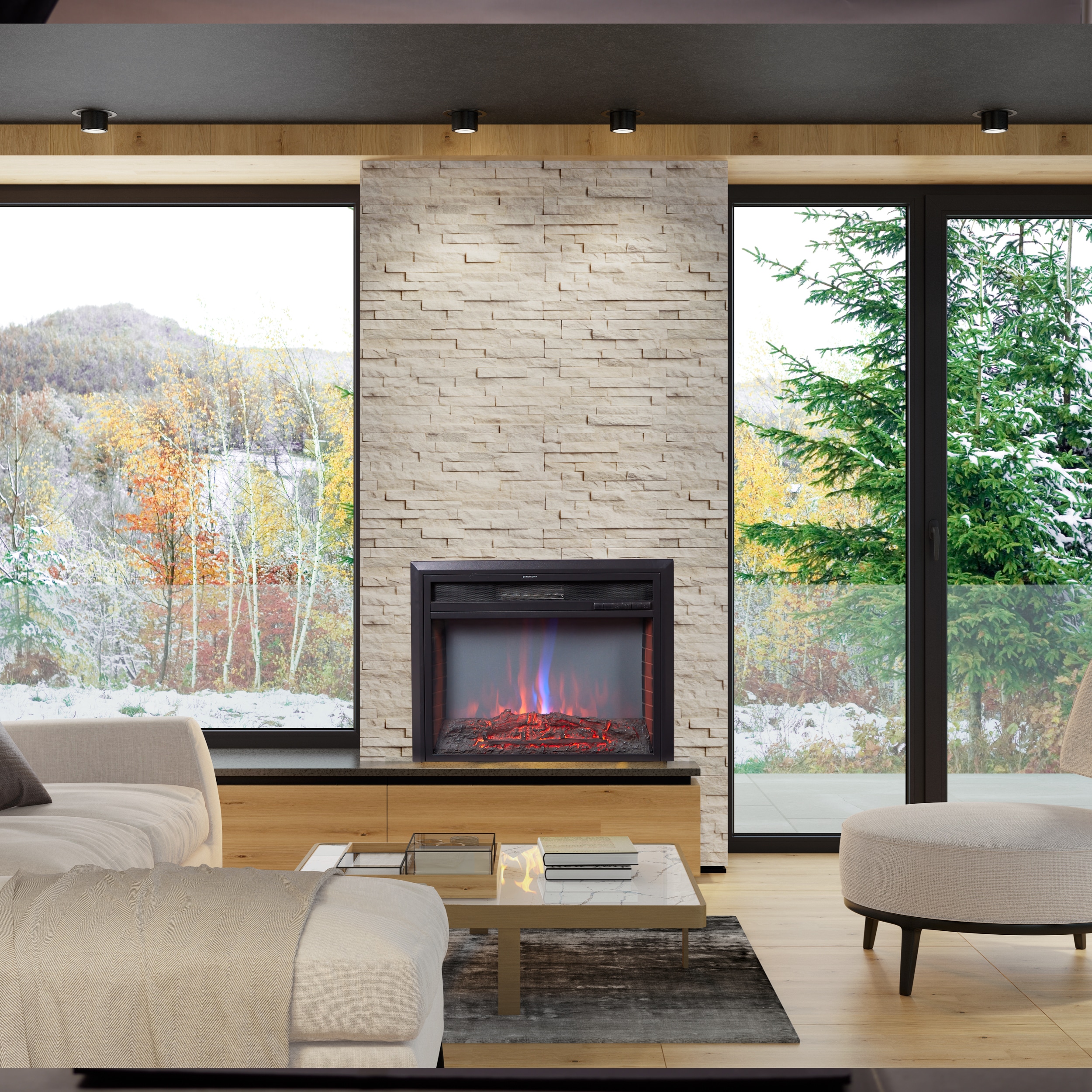 XBrand HT9738ME Electric-Fireplace-Fireboxes - View #5