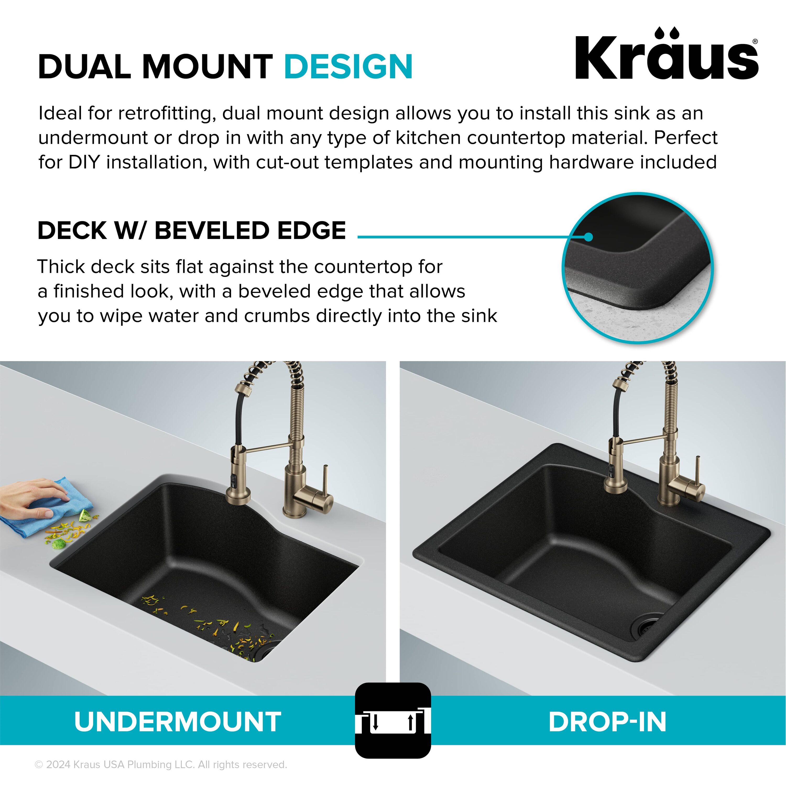 Kraus KGD-441GREY Kitchen-Sinks - View #8