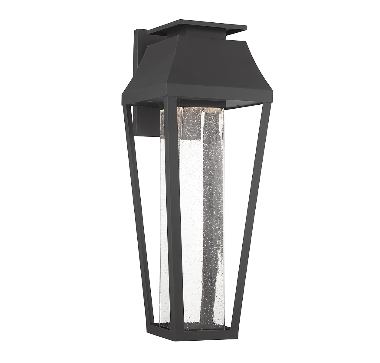 Savoy House 5-355-BK Brookline 32.25-in H Matte Black Hardwired Integrated LED Outdoor Wall Light