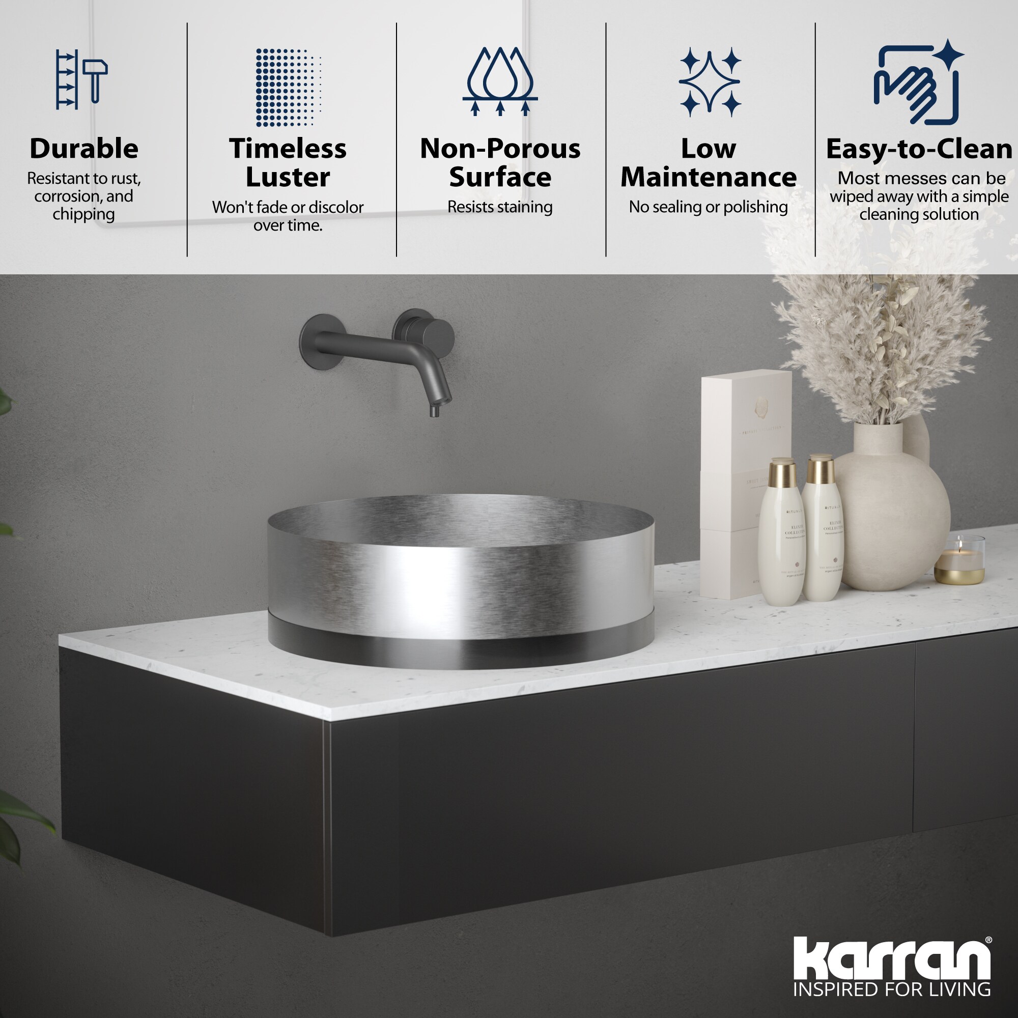 Karran CCV300SS Bath-Sink - View #5