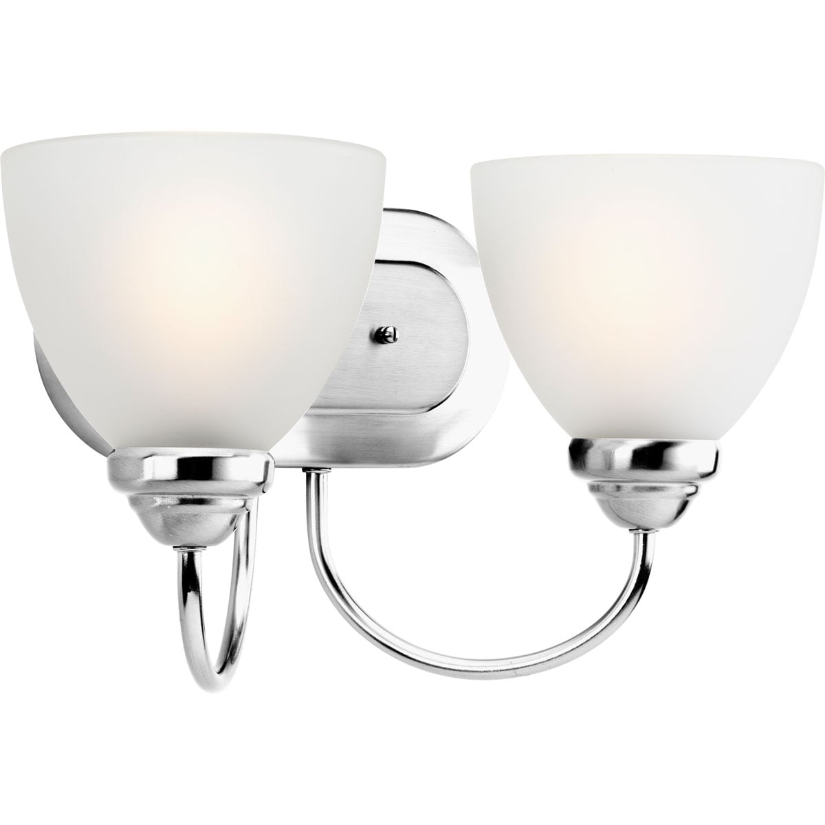 Progress Lighting P2915-15 Heart 13.68-in 2 -Light Polished Chrome Farmhouse Vanity light