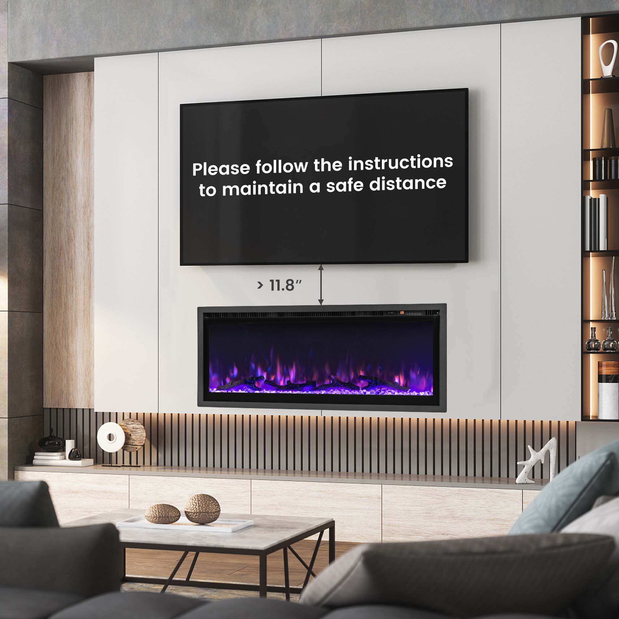 Goplus FP10530US-42 Electric-Fireplaces - View #3