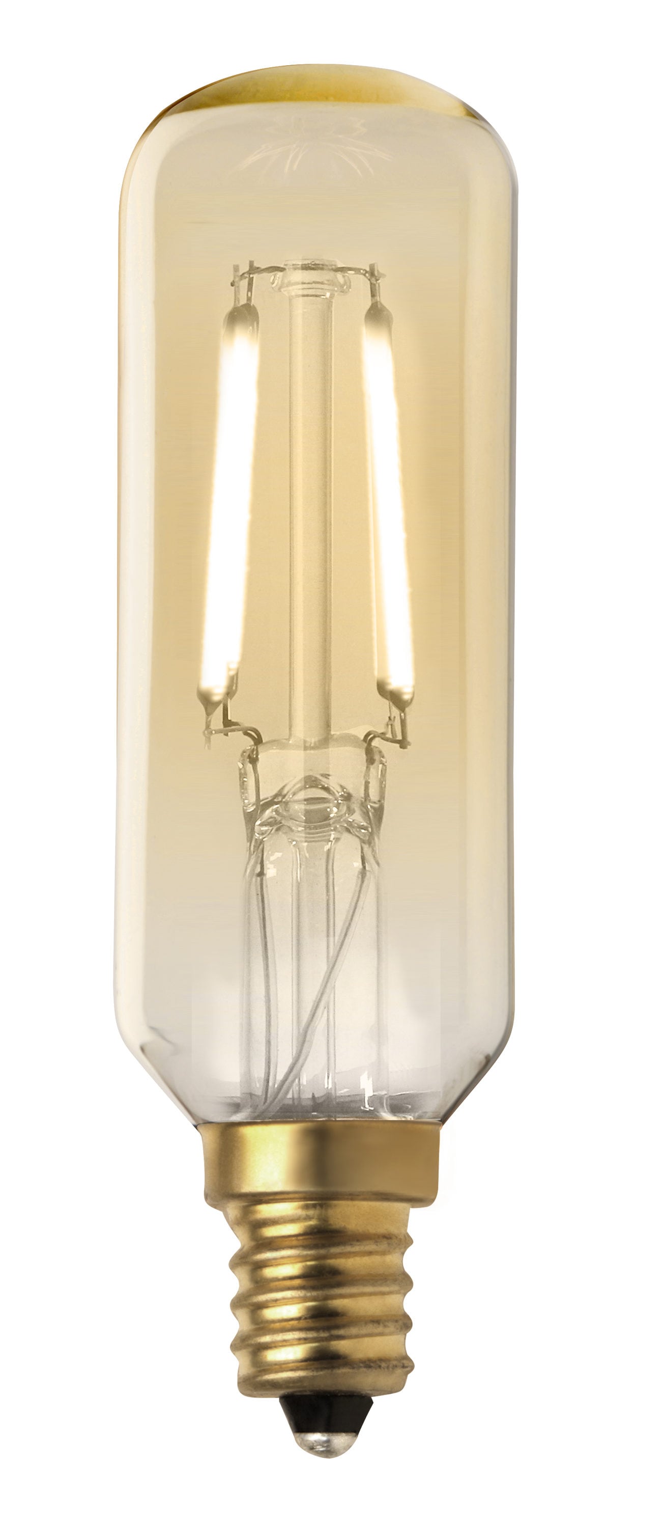 Feit Electric Vintage Original Filament 40-Watt EQ T8 Amber Candelabra Base  (E-12) Dimmable LED Light Bulb at