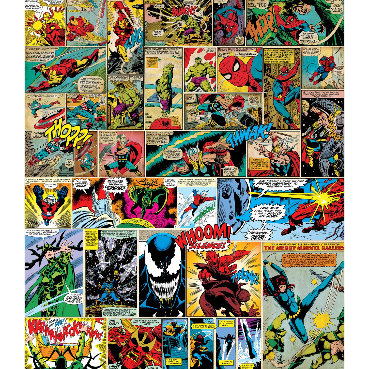 comic book panel wallpaper