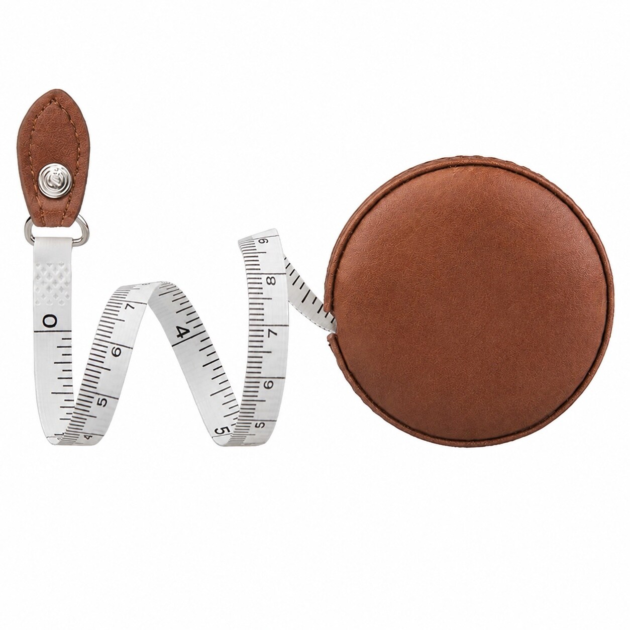 Linder Group Inc Sewing Tape Measure 60 Inch 1 Point 5 Meter Dual Sided Retractable Ruler Push Button Soft Fiberglass Leather Body for Tailor Body Cloth Dieting #L3EL3AUX