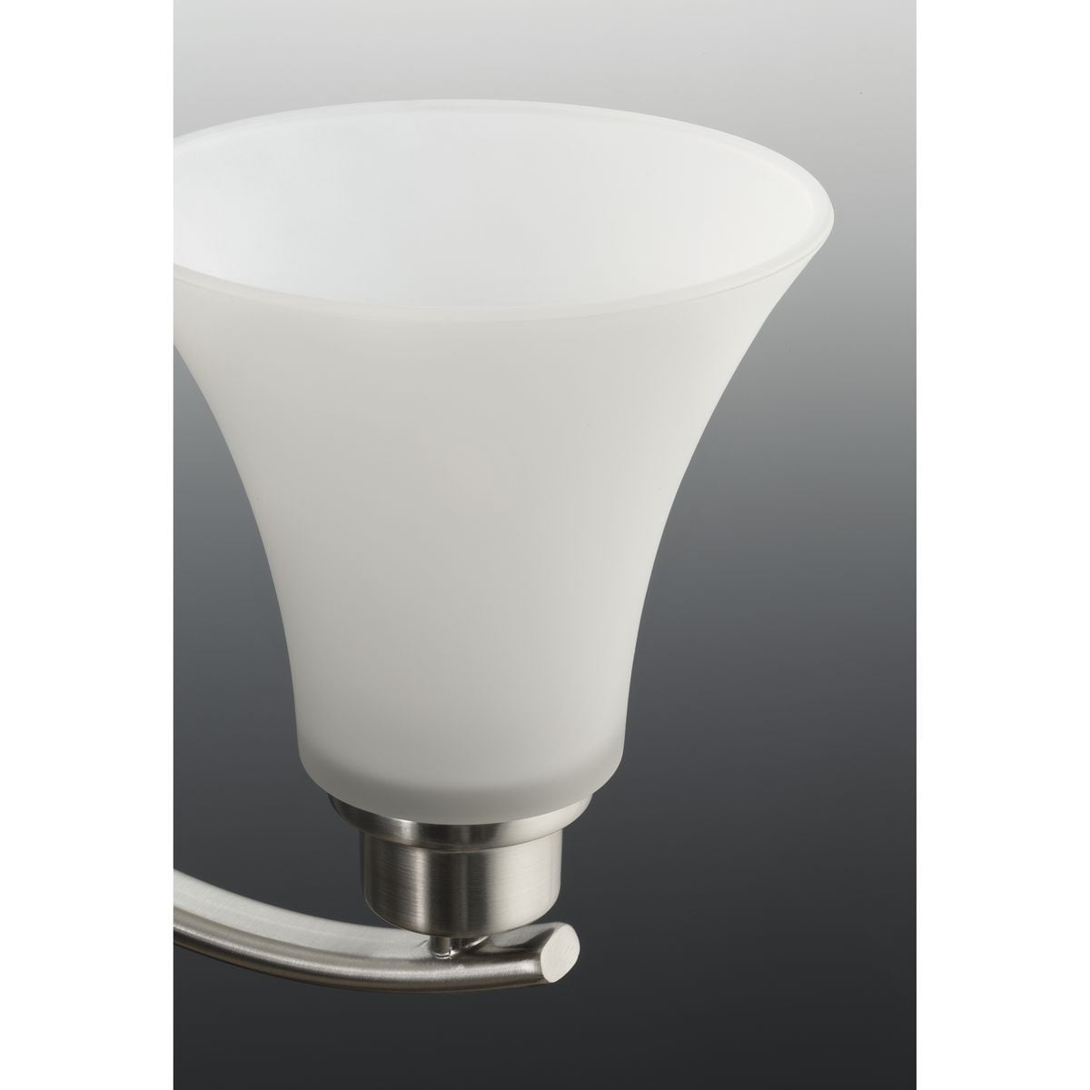 Joy Brushed Nickel Mini Pendant with Fluted Glass Shade